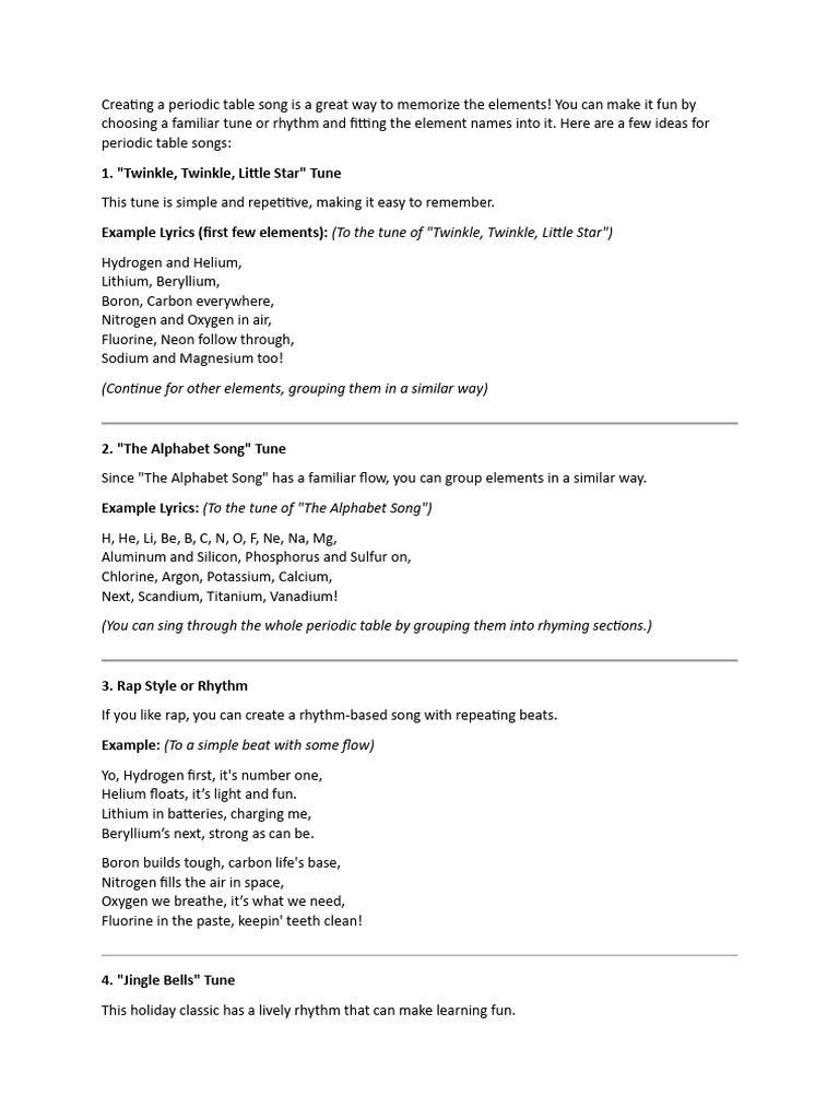 Tips To Memorize Periodic Table Pdf Periodic Table Chemical Elements