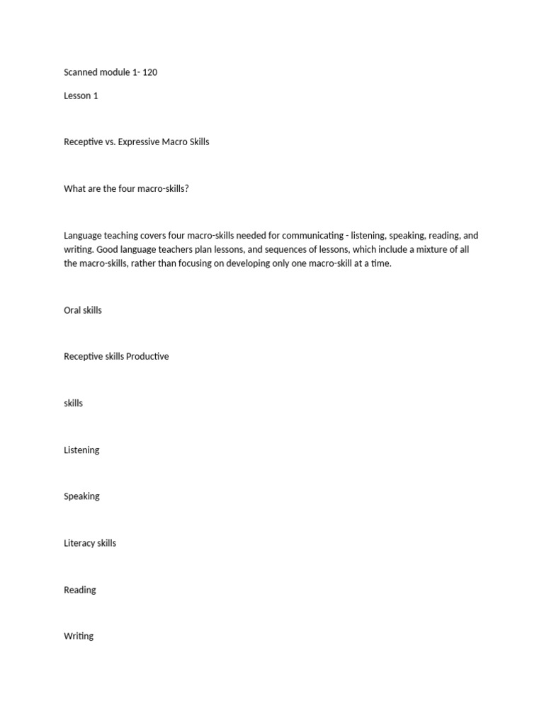 Scanned module 1 120 wps office pdf learning language education
