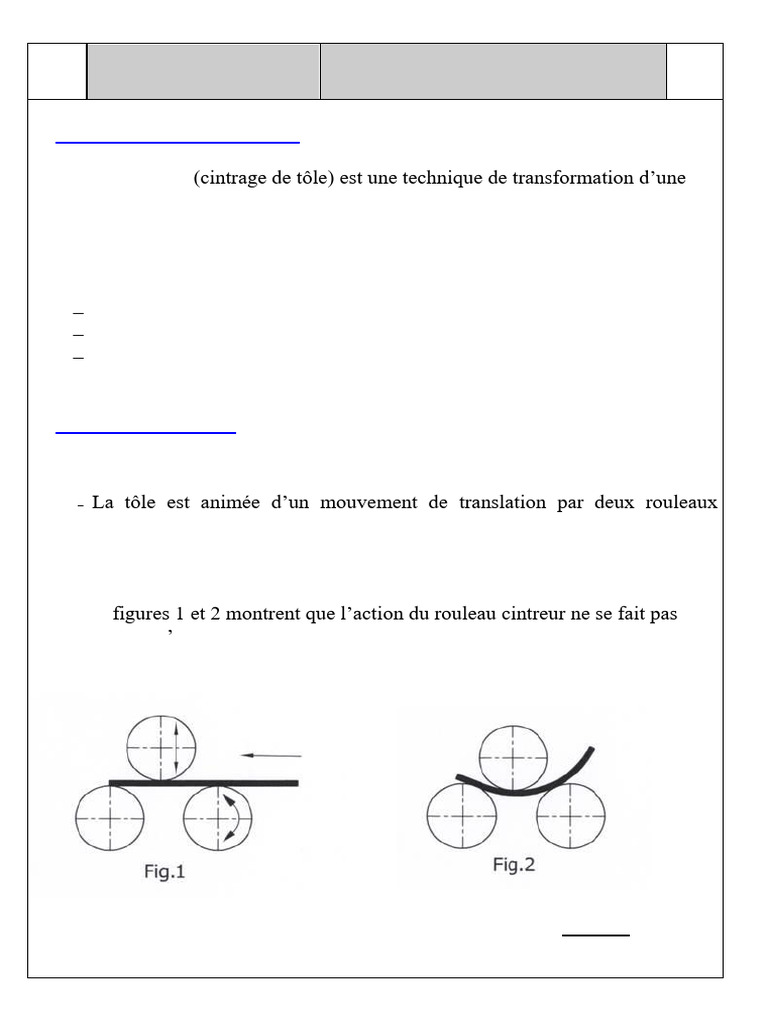 Roulage de Tôle : Techniques et Procédés | PDF | Flexion (matériau) | Tôle