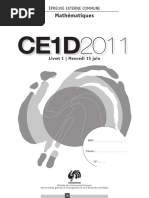 Épreuve CE1D Mathématiques 2025 | PDF | Coordonnées cartésiennes | Triangle