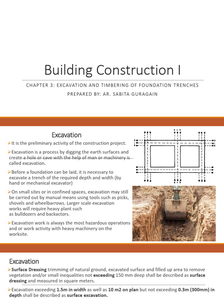 Excavation and Timbering Techniques | PDF | Deep Foundation | Trench