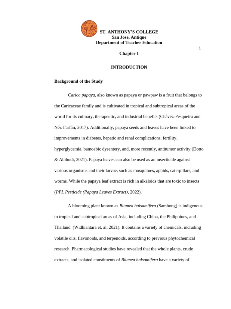 Group 2 Chapter 1 References Final Checking 1 | PDF | Cabbage | Pest ...