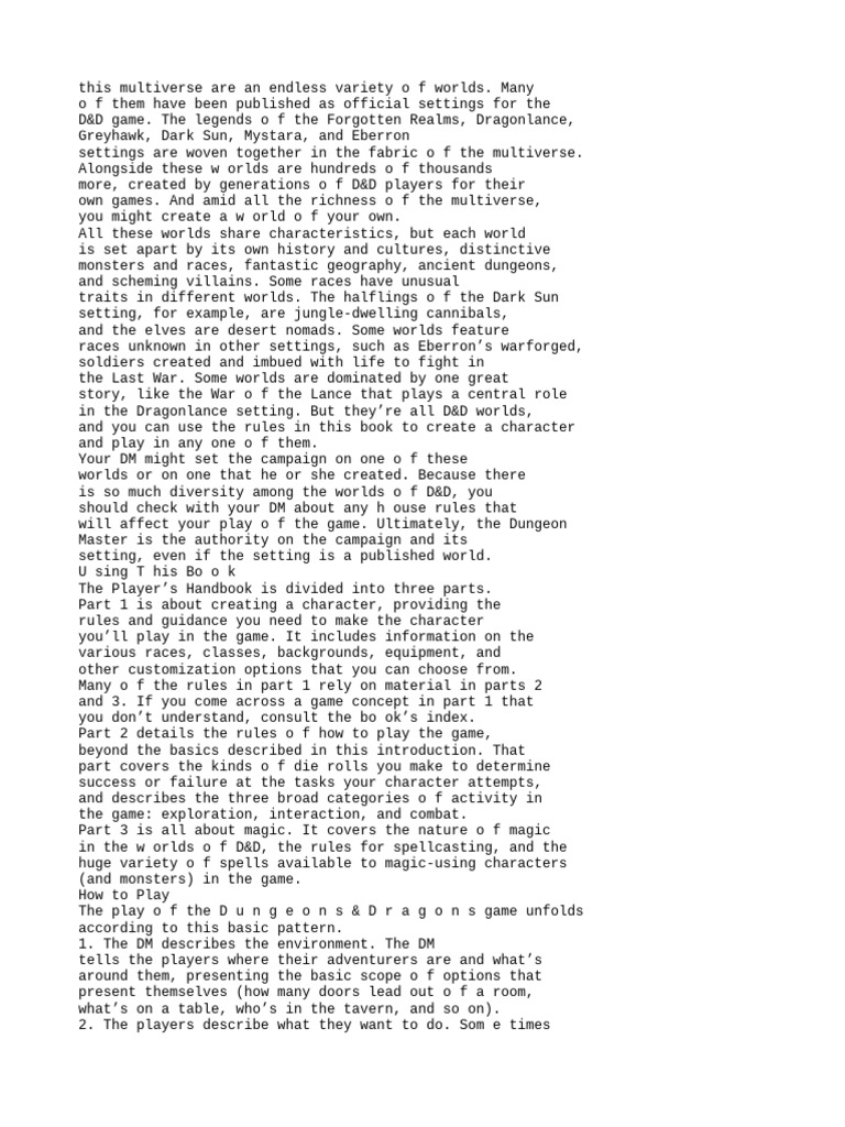 dnd3 | PDF | Dungeons & Dragons | Dice