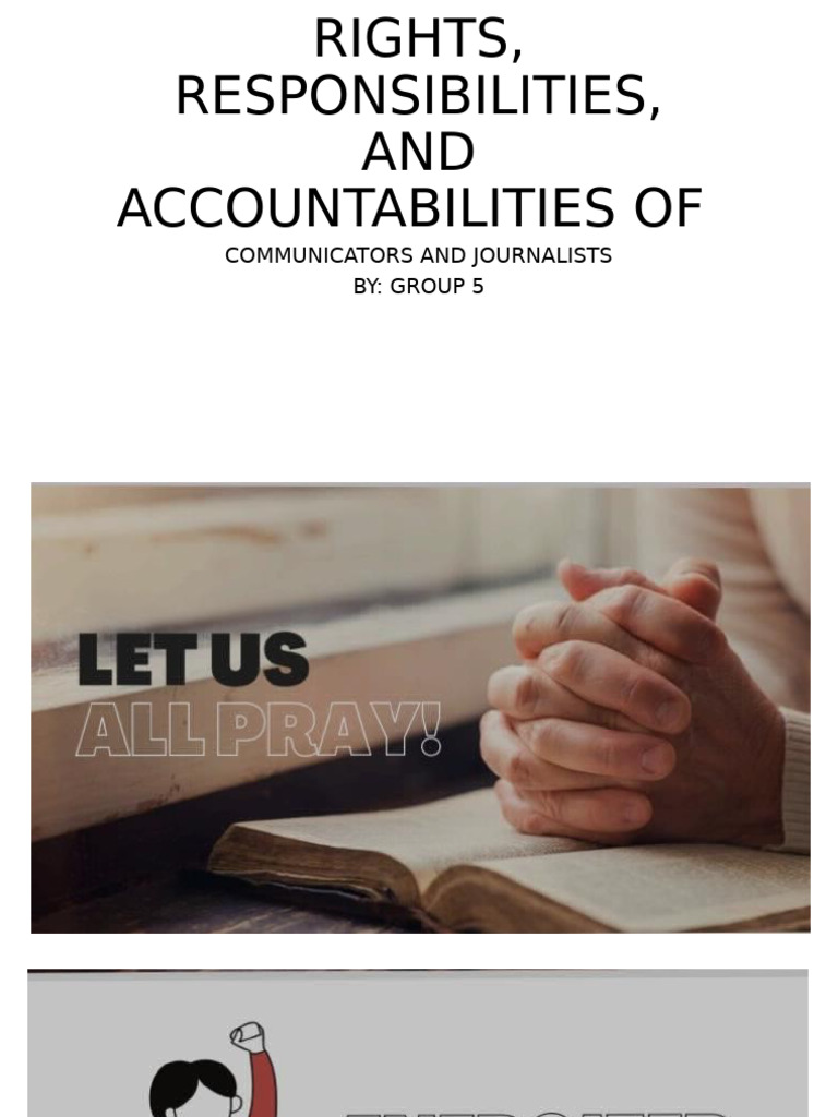 Rights and Responsibilities of Journalists | PDF | Rights | Journalism