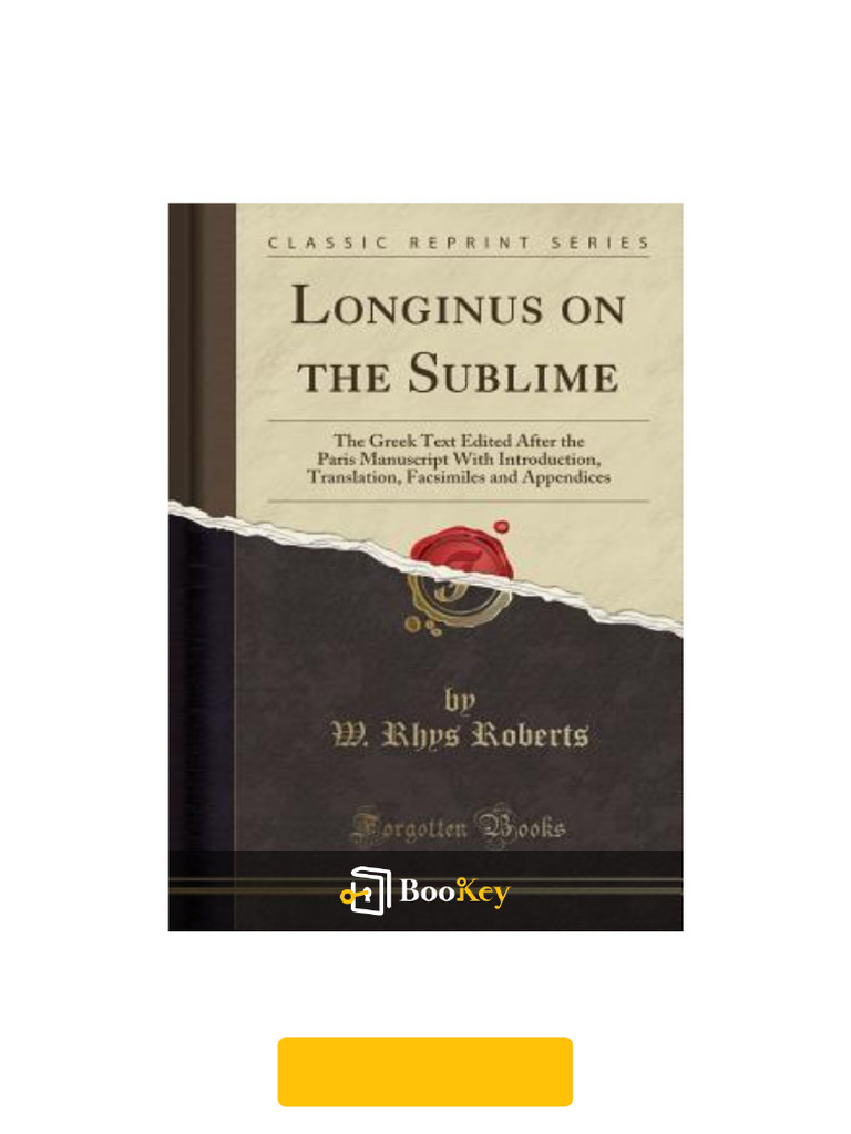 Longinus' Sublime: Literary Power | PDF | Cognition