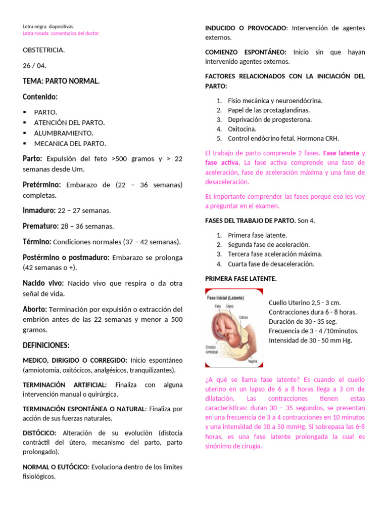 Cambios en la vagina tras el parto | PDF | Parto | Útero