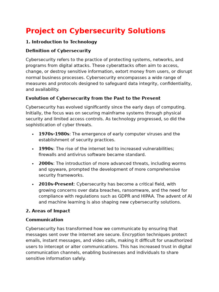 EIP Cybersecurity Solutions Overview | PDF | Security | Computer Security