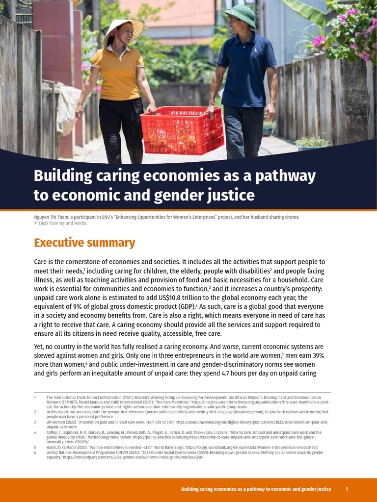 Building Caring Economies Executive Summary | PDF | Entrepreneurship ...
