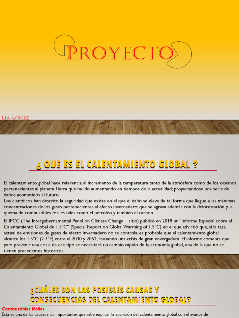 Causas y Consecuencias del Calentamiento Global | PDF | Gases de efecto ...