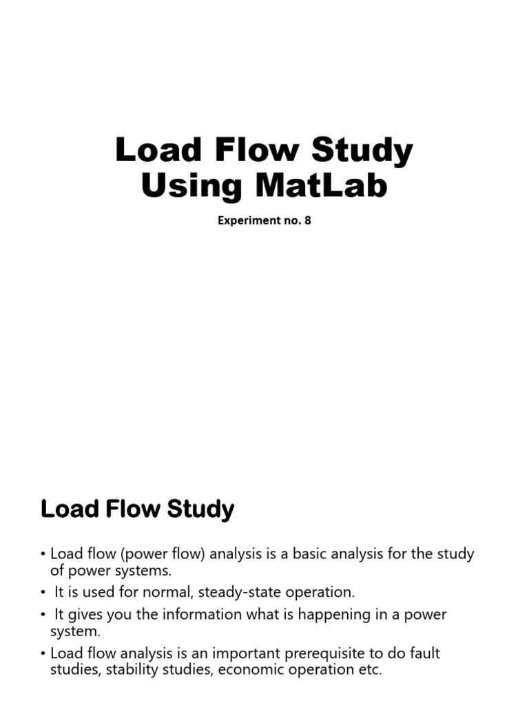 Load Flow Study in Power Systems | PDF