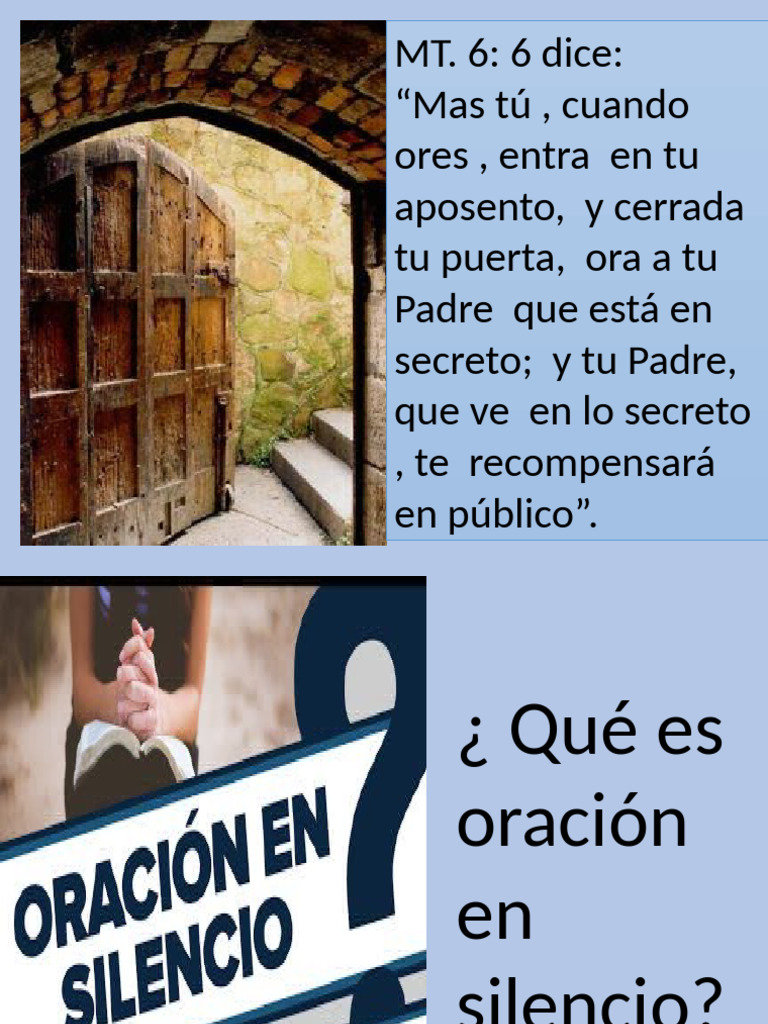 El Poder del Silencio en la Oración | PDF | María, madre de Jesús | Oración