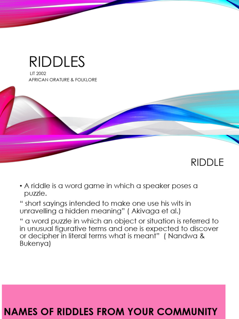 Riddles | PDF | Religion & Spirituality | General Fiction