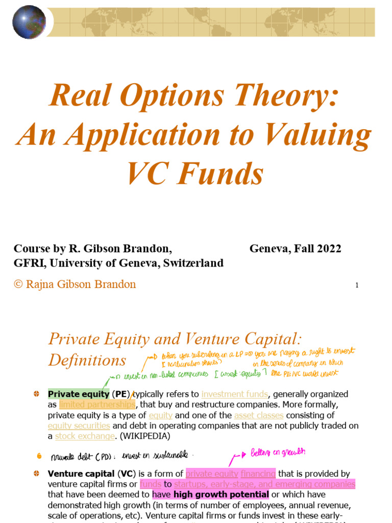 06 ValuingVCfundsFall2022 | PDF | Corporate Finance | Venture Capital