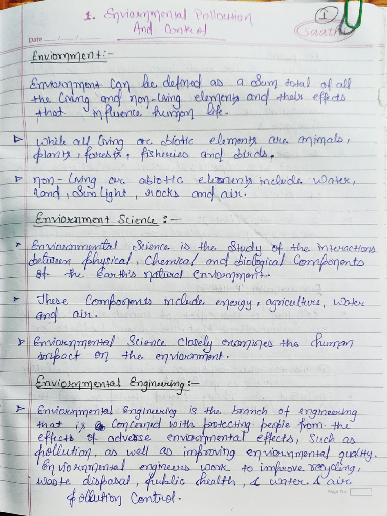 Environmental Pollution Overview | PDF