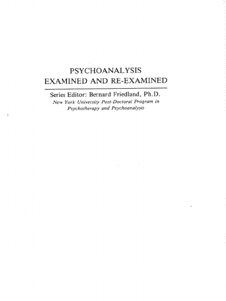 Primary and Psycho-Analytic Technique | PDF