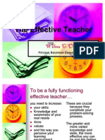 The Effective Teacher The Effective Teacher