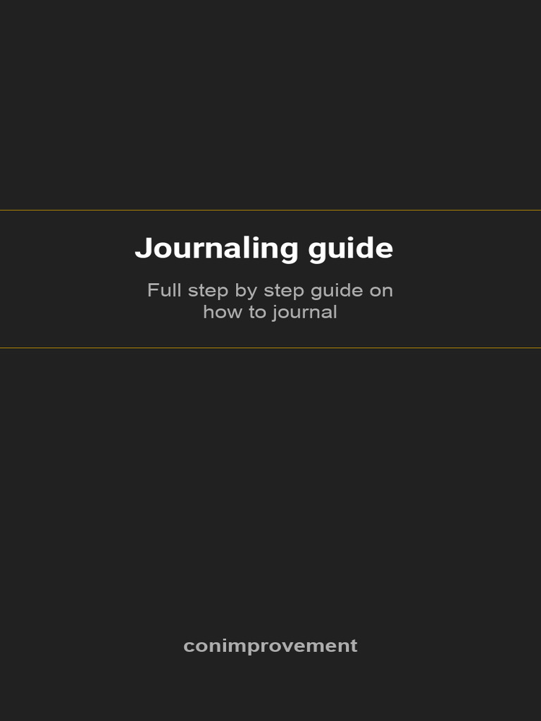 Journaling Guide Pdf Habits Emotions