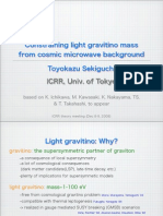 Toyokazu Sekiguchi- Constraining light gravitino mass from cosmic microwave background