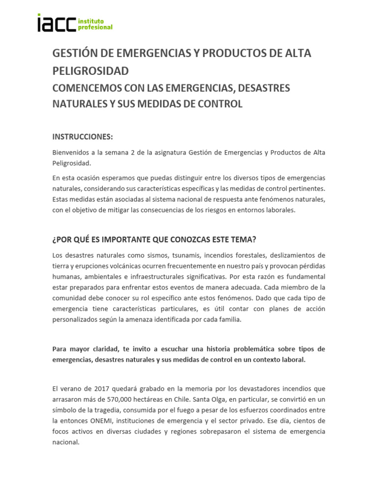 Gestión de Emergencias Naturales y Control | PDF | Tsunami | Temblores