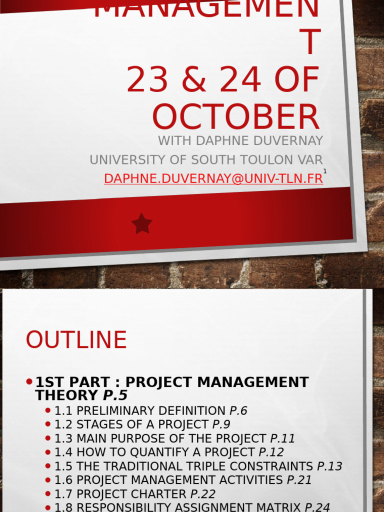 Project Management - PART 1 | PDF | Project Management | Business
