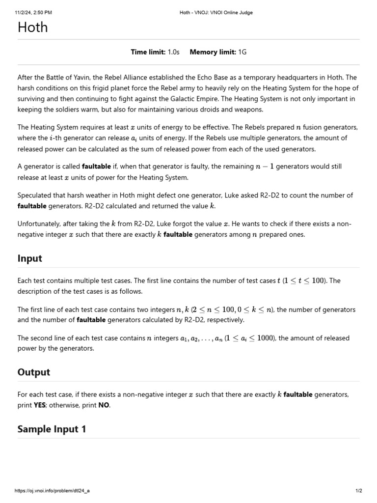Faultable Generators on Hoth | PDF