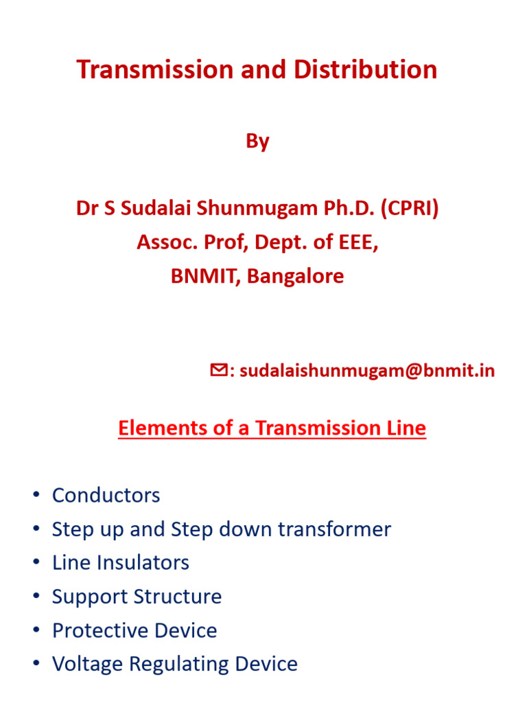 Elements of Transmission Lines Explained | PDF | Electric Power ...