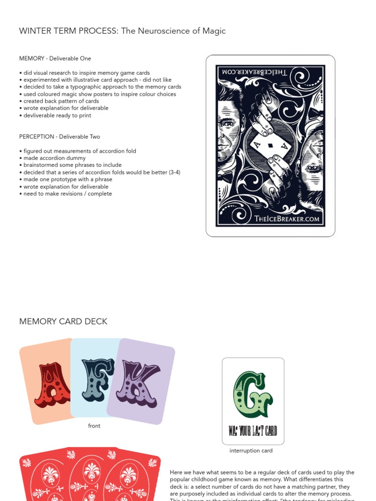 Neuroscience of Memory and Perception Cards | PDF | Memory | Perception