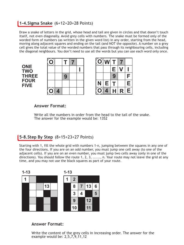 Puzzle Challenges and Solutions | PDF | Teaching Mathematics | Science
