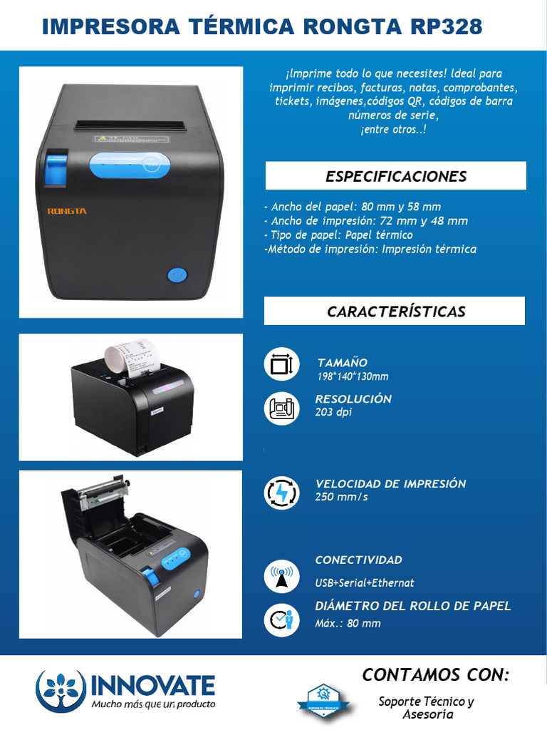 Impresora Térmica Rongta RP328 | PDF