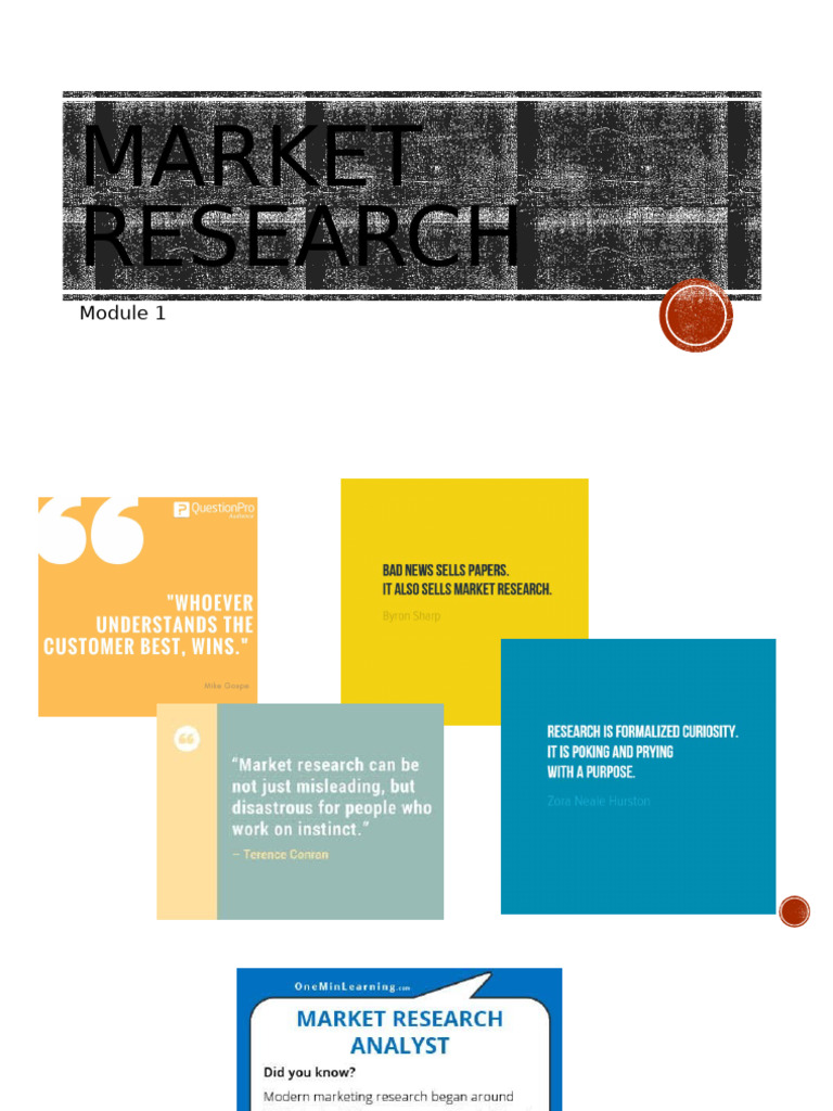 Market Research - Module 1 | PDF | Quantitative Research | Marketing ...
