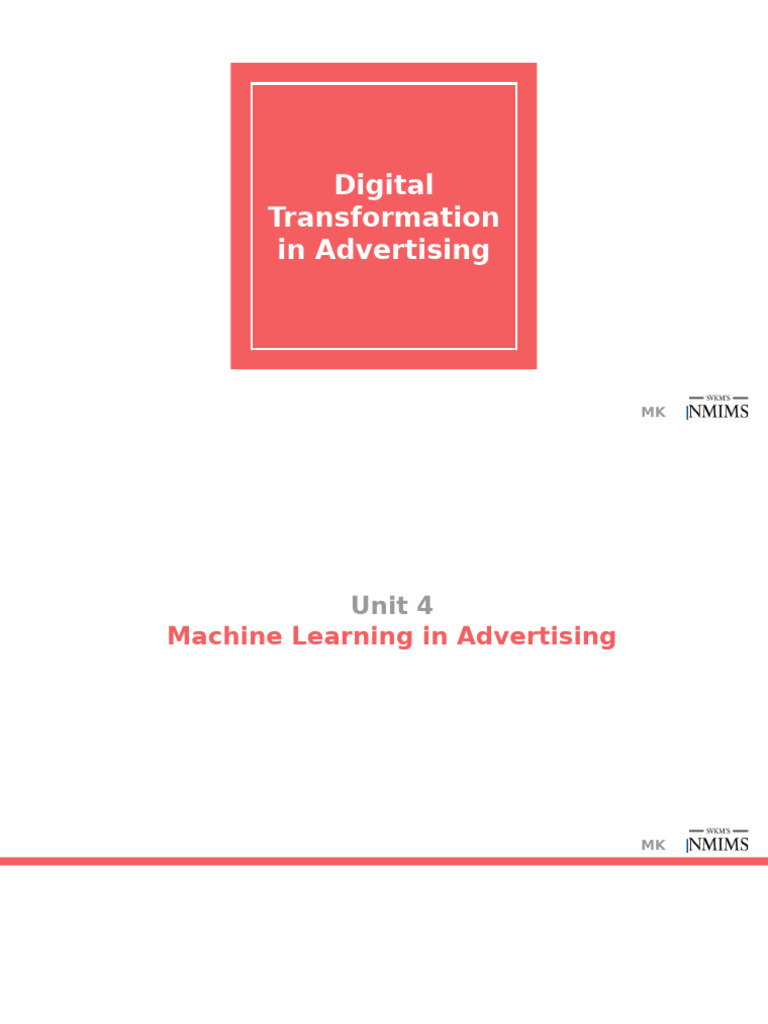 Machine Learning in Digital Advertising | PDF | Machine Learning ...