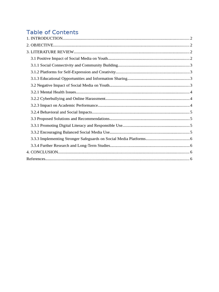 Negative Effects of Social Media on Youth | PDF | Social Media ...