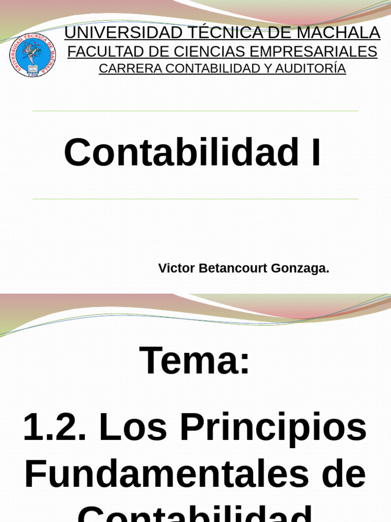 Principios Fundamentales de Contabilidad | PDF | Contabilidad | Estado ...