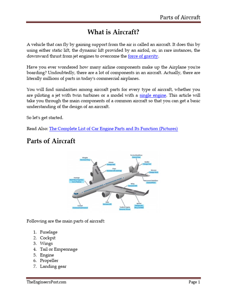 AIRCRAFT PARTS AND FUNCTIONS PDF visual data 5