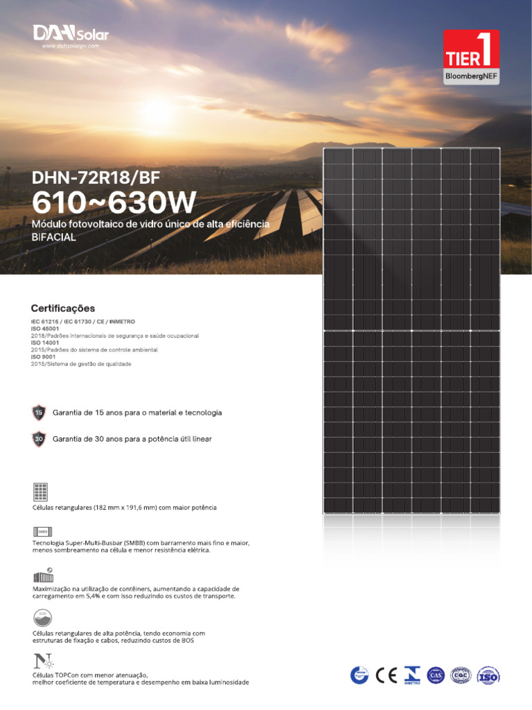 06 - DAH - 610W Bifacial | PDF
