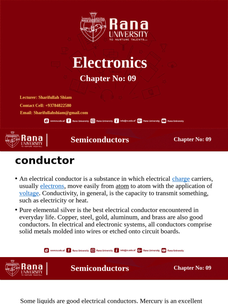 Understanding Conductors and Semiconductors | PDF | Semiconductors