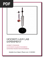 Hooke's Law Practical | PDF