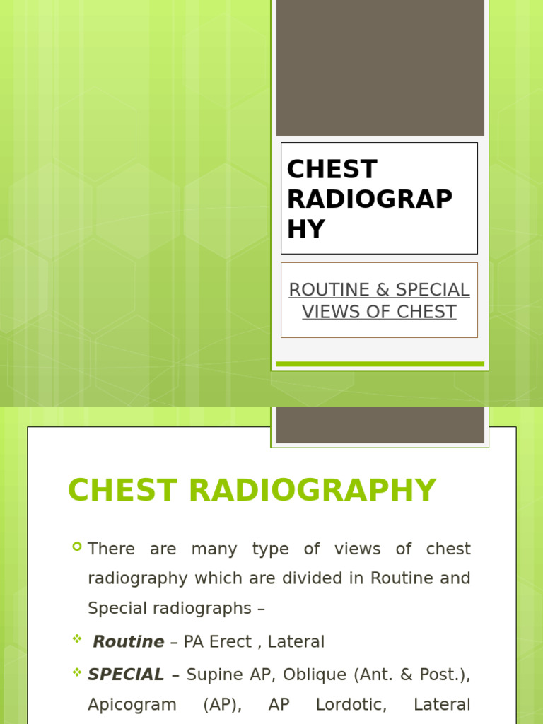 Chest X-Ray Positioning Techniques | PDF | Thorax | Clinical Medicine