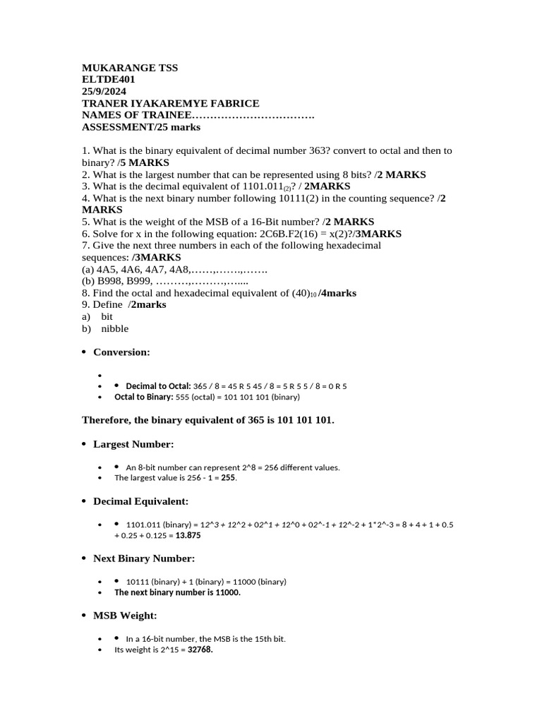 Binary and Hexadecimal Conversion Guide | PDF