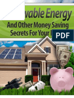 Renewable Energy and Other Money Saving Secrets for Your Home