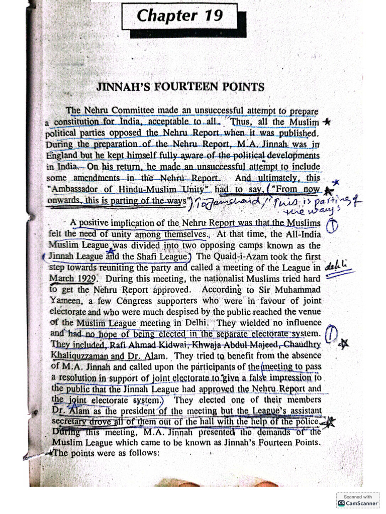 Jinnah k 14 points | PDF