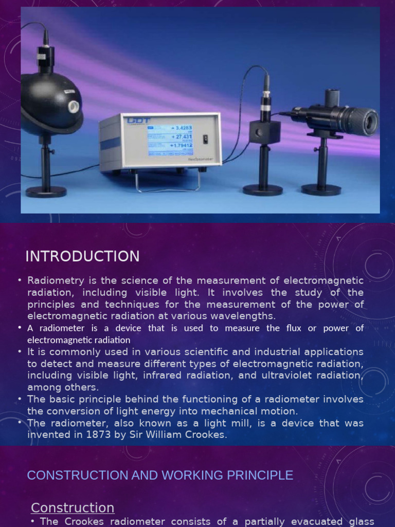 RadiometerRadiometer Your Window To The Electromagnetic Spectrum | PDF ...