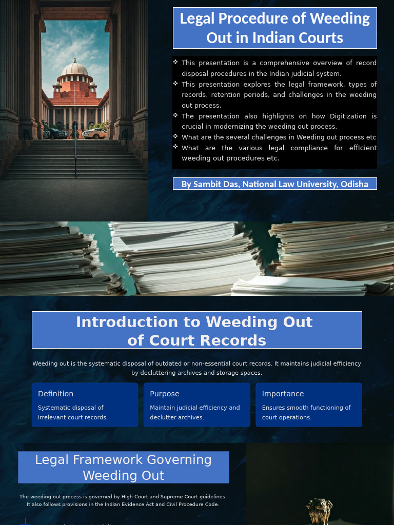 5.2 - Legal Procedure of Weeding Out in Indian Courts | PDF | Justice ...