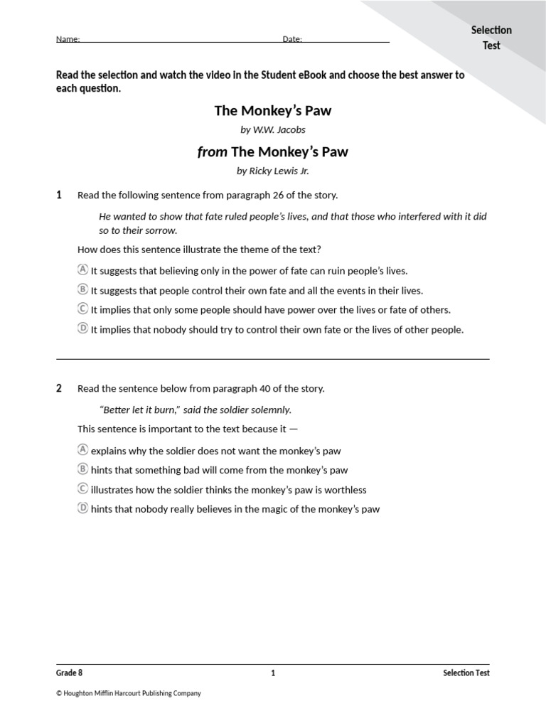 08le 13 Pa Monkeyspaw ST | PDF