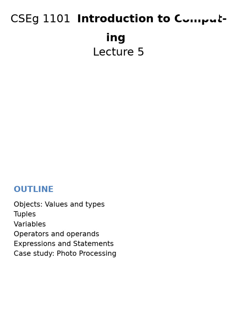 Python Objects and Variables Overview | PDF | Boolean Data Type | Data Type