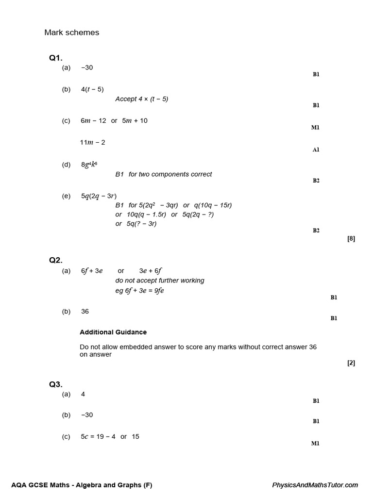 Algebra and Graphs (F) MS | PDF | Numbers | Mathematical Concepts