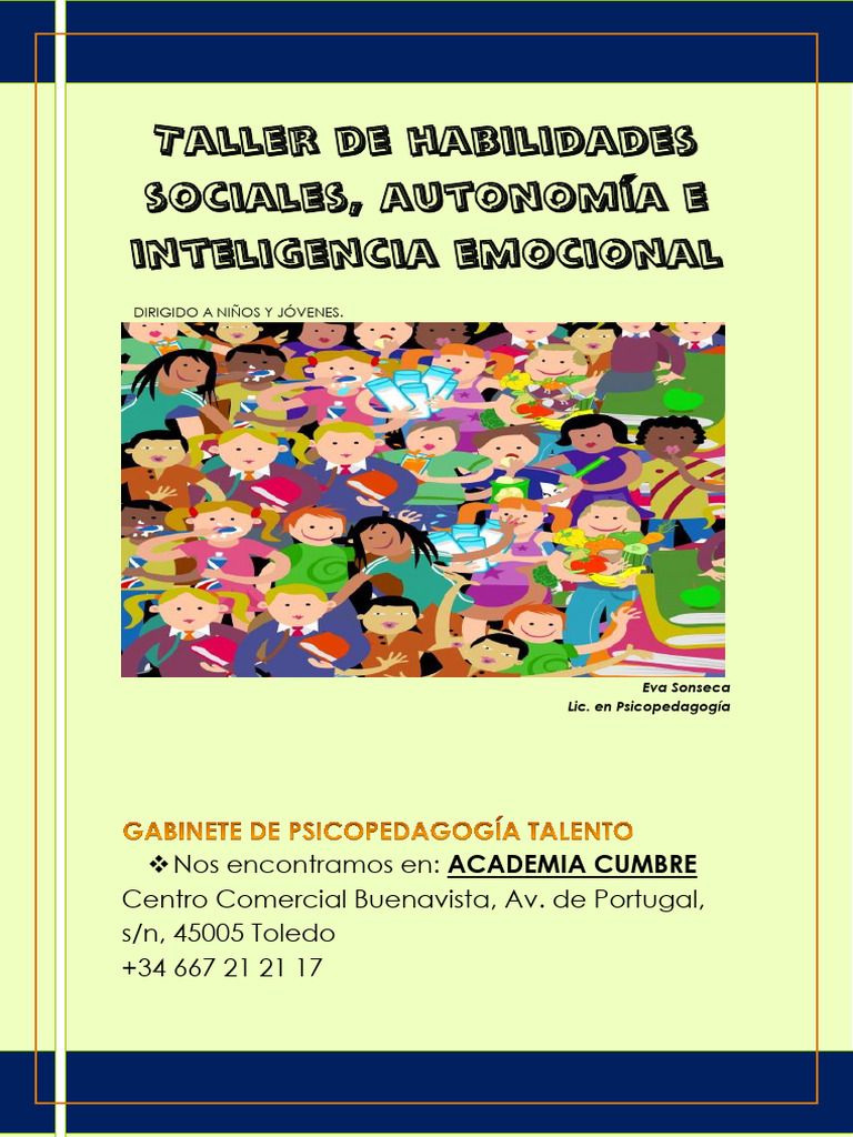 Taller de Habilidades Sociales para Niños | PDF | Las emociones ...