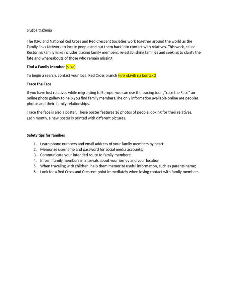 Rlf i trace the face pdf social science wellness