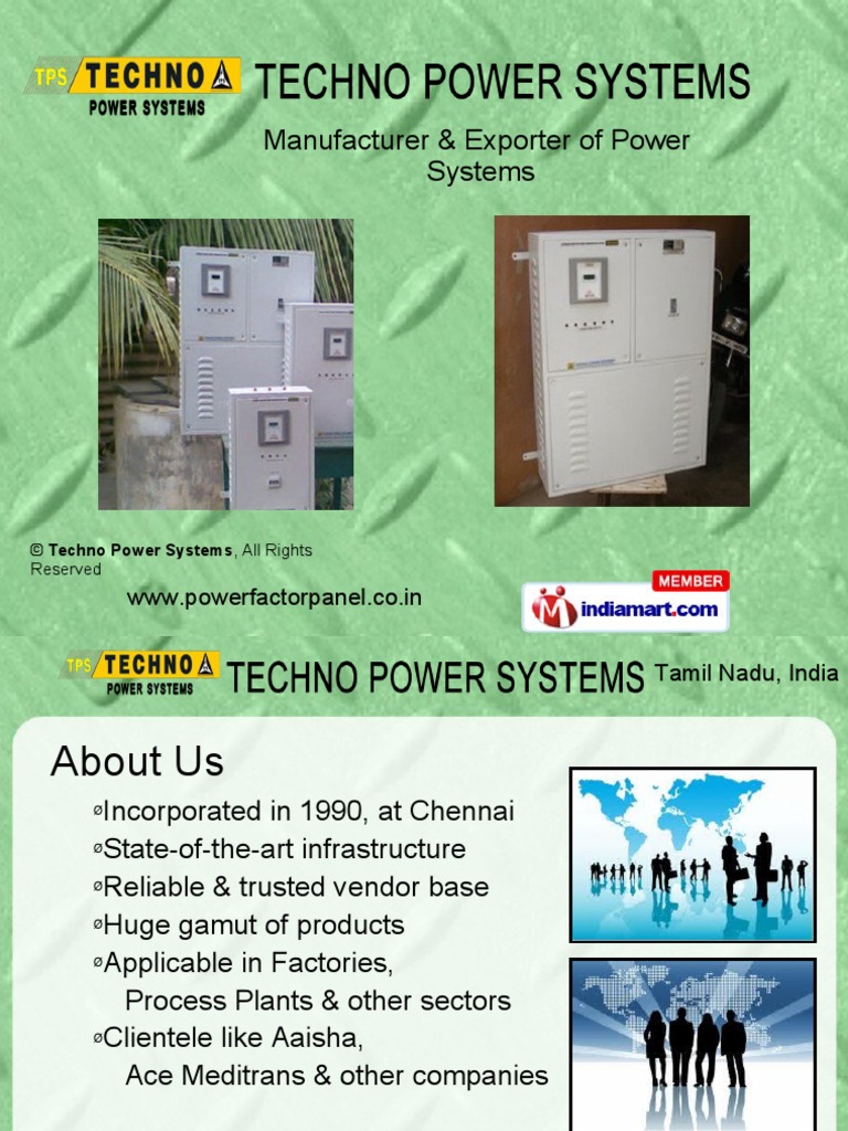 Techno Power Systems Tamil Nadu India | PDF