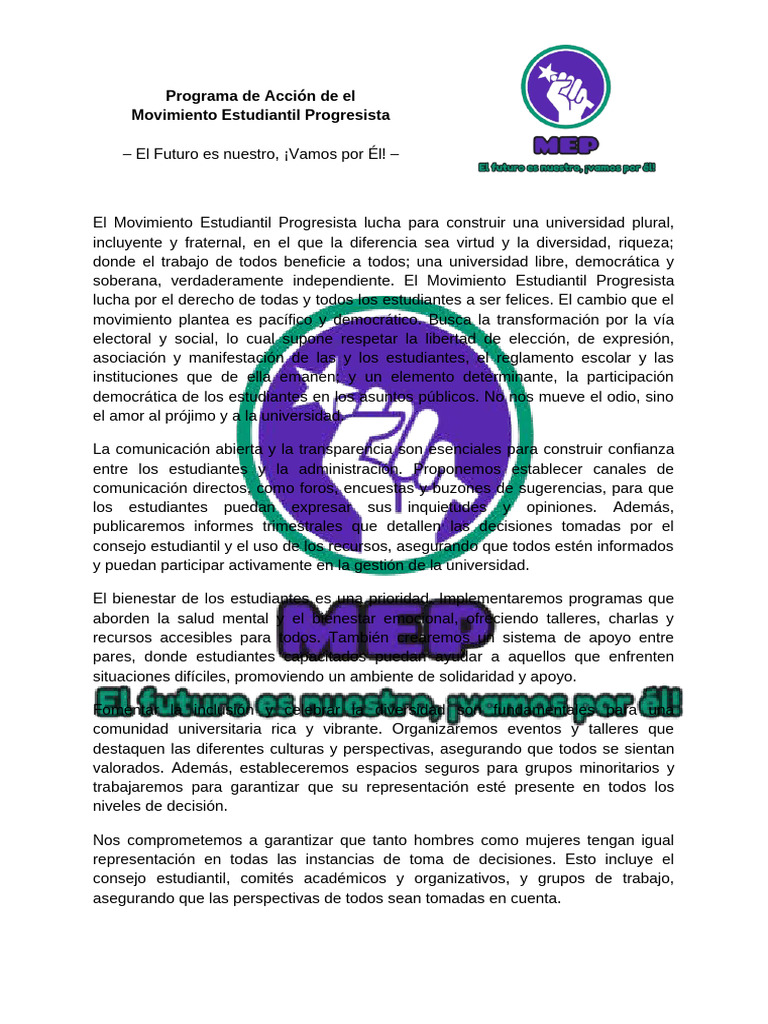 Programa de accion mep pdf democracia ideolog as pol ticas
